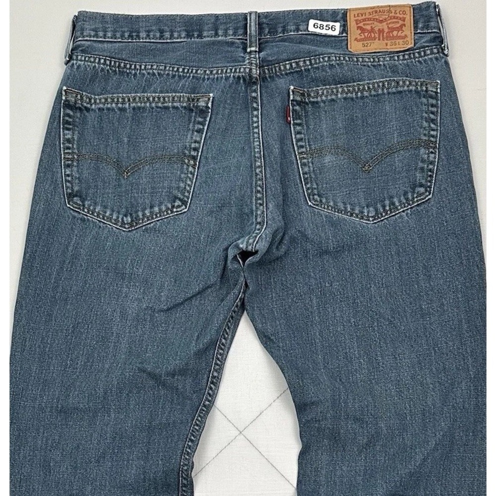 Levi’s 527 Low Boot Cut Jeans Men 36x30 Blue Wide Leg Y2K Cowboy Western Rodeo